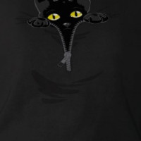 Pocket Kitten - Black T-shirt